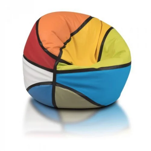 مبل شنی رنگی با طرح توپ بسکتبال