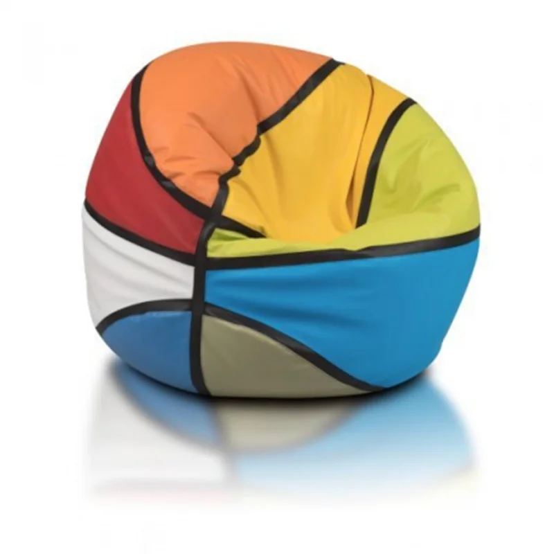 مبل شنی رنگی با طرح توپ بسکتبال